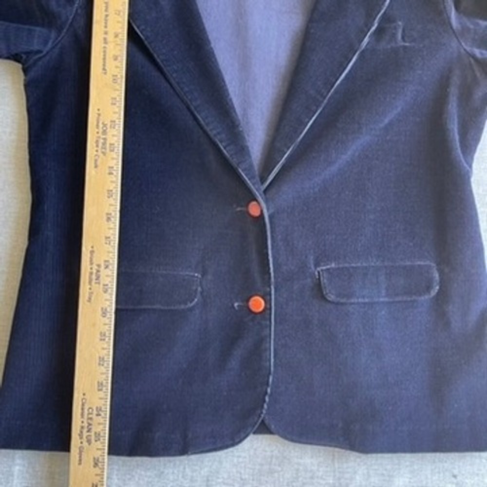 Vintage Wrangler Misses Blazer Size 18 Womens Corduroy Brown Buttons - Picture 8 of 12